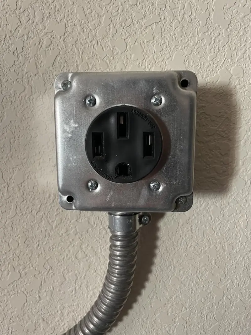 NEMA 14-50 outlet installed for Smart Home Electrical in Denville