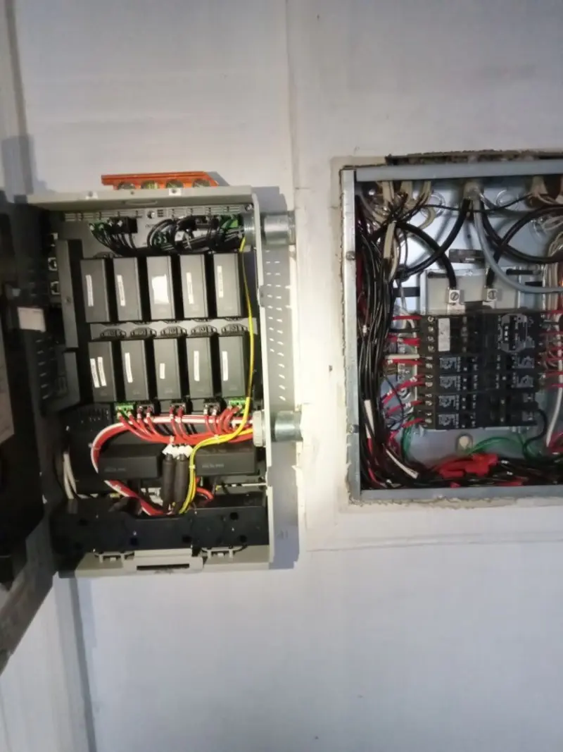 Electrical panel upgrade completed for Security Camera Wiring in Denville